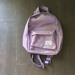 Purple mini back pack